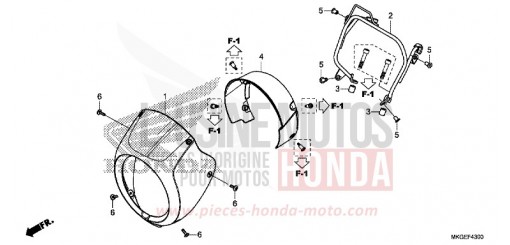 FRONT COWL CMX500A2P de 2023
